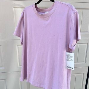 Lululemon LA All Yours Boyfriend Tee NWT color Mink size 10